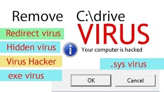 How To Remove Computer Virus  How to remove Task manager virus exe virus dll virus etc [upl. by Wyndham]