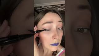 👁️Delineado Con Horquilla 2👁️ makeup eyeliner maquillajetips hacks fyp shorts [upl. by Auqenahc158]