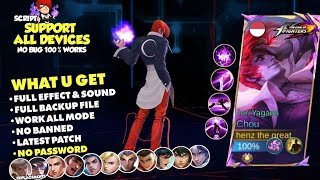 Script Skin Chou KOF  Iori Yagami No Password Terbaru Full Effect amp Voice  New Update [upl. by Kyd]