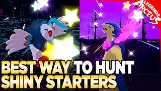 Best Way to Hunt Shiny Starters in Pokemon Legends Arceus [upl. by Porett]