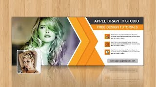 How To Make Facebook Cover Photo Design  Photoshop Tutorial [upl. by Pubilis]