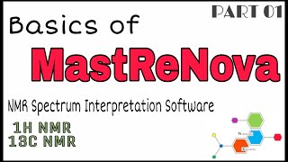 Basics of MastReNova  NMR Interpretation  1H NMR 13C NMR [upl. by Ylla]