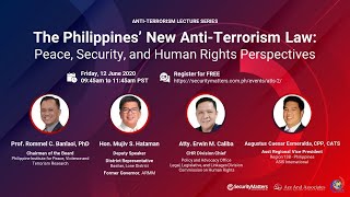 Anti Terrorism Lecture Series Peace Security and Human Rights Perspectives [upl. by Ut740]