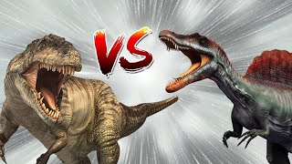 Spinosaurus vs T Rex Tyrannosaurus Rex  Dinosaur Battle [upl. by Alansen]