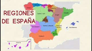 Aprender español Comunidades autónomas de España nivel básico [upl. by Nitsej711]