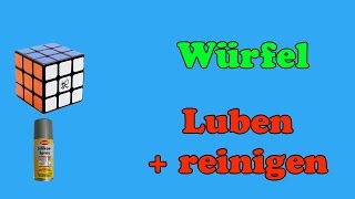 Rubiks Cube  Luben und Reinigen mit SilikonSpray  Tutorial Deutsch  CubingDE [upl. by Peti]