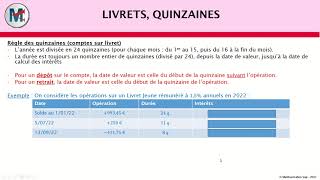 Livrets quinzaines [upl. by Nycila]