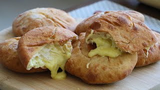 Gorditas de harina rellenas de queso 🥟 ¡Con sartén 🍳 [upl. by Spear439]