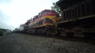 932 csx B725 with NS4019Kcs4579 east going to the shore track cam corder video [upl. by Ranjiv297]