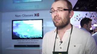 LG Autostereoscopic 3D TV without glasses at CES 2011  Which first look review [upl. by Chrisy]