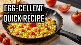 Scramble Eggs in 5 Minutes Quick and Tasty Tomato Recipe [upl. by Dearborn]