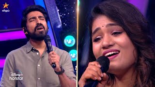 Adi pennae oru murai nee sirithaal Song Performance by StephenZechariah amp Srinisha 😍  SSJ 9 [upl. by Lenor142]