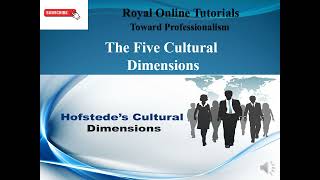 Leadership  What are Hofstedes Five Cultural Dimensions [upl. by Tnilc]