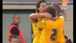 Hungary vs Sweden Zlatan Ibrahimovic fantastic goal to Gabor Kiraly [upl. by Aikemaj]