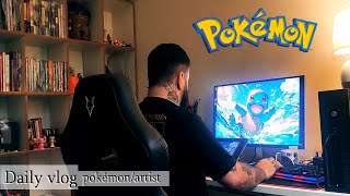 Desenhando Pokémon e mostrando minhas coleções  Daily Vlog [upl. by Bunns]