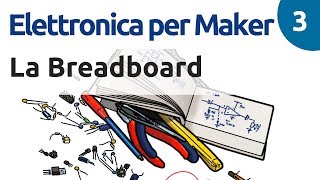 Le breadboard  Corso di elettronica  3 [upl. by Anwadal]