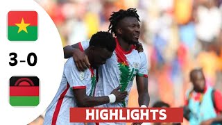 Burkina Faso vs Malawi 30  All Goals amp Extended Highlights  Africa Cup of Nations qualification [upl. by Olly576]