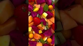 سلطة فواكه فاكهة التنين الاحمر pitayafruit fruit food فاكهةالتنين [upl. by Machos937]