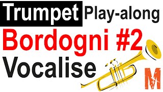 Trumpet  Bordogni Vocalise 2 Play along  HQ [upl. by Etnoid]