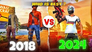 Finally 2018 Raistar Vs 2024 Raistar 🤯🔥Raistar Handcam Gameplay🤯 Must Watch  Garena Free Fire Max [upl. by Blondell]