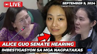 🔴 LIVE MGA SENADOR BADTRIP KASINUNGALINGAN ni ALICE GUO  PINAPANINDIGAN PA RIN [upl. by Sucramaj765]