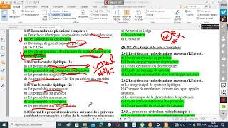 EXRCICES BIOLOGIE CELLULAIRE S1 SVIBCG PARTIE 1 [upl. by Aticnemrac741]