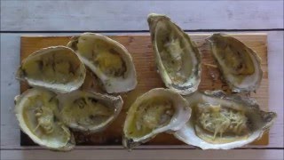 Cedar Planked Oysters with Herbed Lemon Butter [upl. by Vinia]