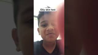 Oily skin test [upl. by Lezirg740]