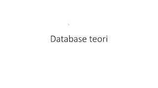 Database teori [upl. by Frederigo]