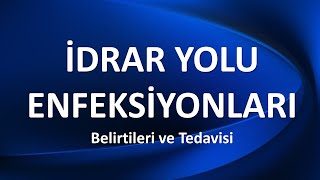 İDRAR YOLU ENFEKSİYONLARI Belirtileri ve Tedavisi [upl. by Adia352]