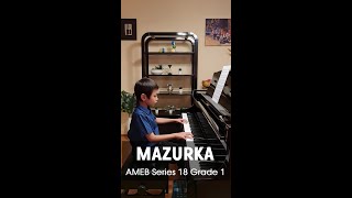 Mazurka by Maria Agata Szymanowska  Grade 1 AMEB Series 18 Piano [upl. by Fleta687]