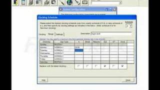 TCMS V2114Setting of Clocking Schedule Two [upl. by Hittel]