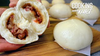 Bake siopao with pork asado fillingtoasted siopao recipetoasted Meat buns recipe by LG’s kitchen [upl. by Elcarim32]