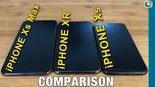 iPhone Xs vs iPhone Xs Max vs iPhone XR Comparison [upl. by Ahsrop]