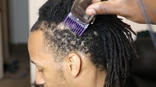 Fresh Haircut Side Fade Dreadlocks Transformation [upl. by Fernand879]