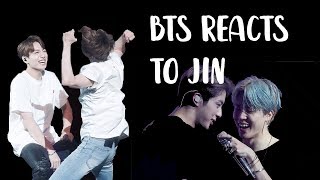 bts reacts to jin  방탄소년단 석진 p4 [upl. by Fidelas]