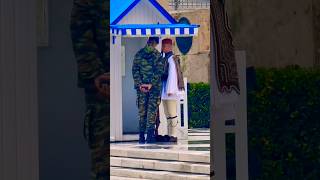 The Evzones  the elite Greek Presidential Guard  Hellassatisfying viral greek travel [upl. by Asiralc]