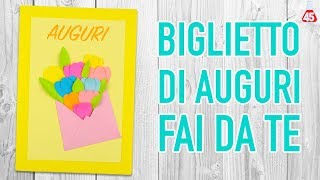 Tutorial Biglietto di Auguri Facile  Lavoretti di carta [upl. by Namlak]