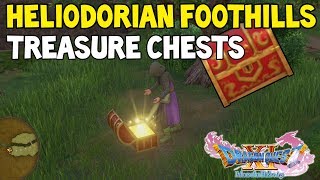 Dragon Quest XI HELIODORIAN FOOTHILLS All Treasure Chest Locations Guide Dragon Quest 11 [upl. by Aicrag]