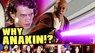 Reactors Reaction To Anakin Betrayal On Star Wars Episode 3 Revenge Of The Sith  Mixed Reactions [upl. by Ahsiened184]