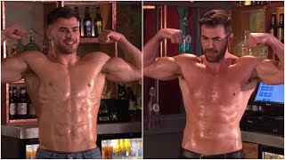 Hollyoaks  Romeo amp Sylver oil up amp show off 💦💪 HD [upl. by Rossy]