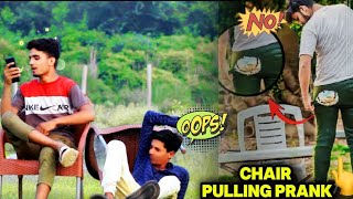 Chair Pulling Prank😁Best ReactionsMrAwaisAJ AHSANnew prankPrank in PakistanFunny prank [upl. by Atirabrab]