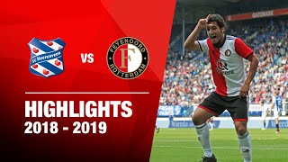 Highlights  sc Heerenveen  Feyenoord  Eredivisie 20182019 [upl. by Ayekahs]