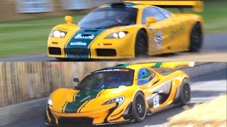 McLaren P1 GTR vs F1 GTR vs F1 GTR Longtail Sound Check [upl. by Weig]