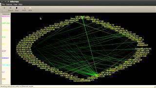 Hacking with BackTrack  Using EtherApe for Network Analysis [upl. by Tate]