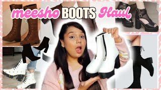 Meesho Winter Boots Haul 💕  Mtrendybutterfly meesho boots winterwear footwear [upl. by Bakerman]