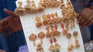 Parrys corner  imitation jewells  earings and Bangles  Dewali shopping [upl. by Ahsilek507]