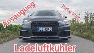 Audi S1 bekommt Eventuri Ansaugung  HG turboinlet amp Wagner Ladeluftkühler  Sound [upl. by Retsub]