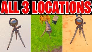 Fortnite Dance at different telescopes  All 3 locations [upl. by Aneroc]