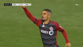 Lorenzo Insignes Goal Pushes Toronto FC into Lead Dab Celebration Delights Fans [upl. by Diannne465]